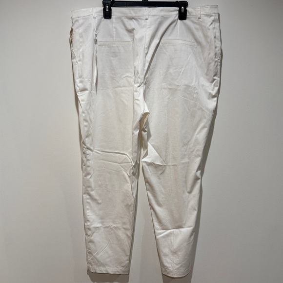 NWT AKRIS Punto Freda Trouser Pants Cream 18 Minimalist Classic Versatile Staple - Picture 4 of 12